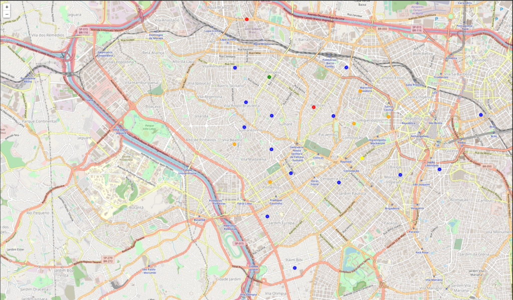 cluster of 5 neighborhoods using k-means to find a new home in sao paulo